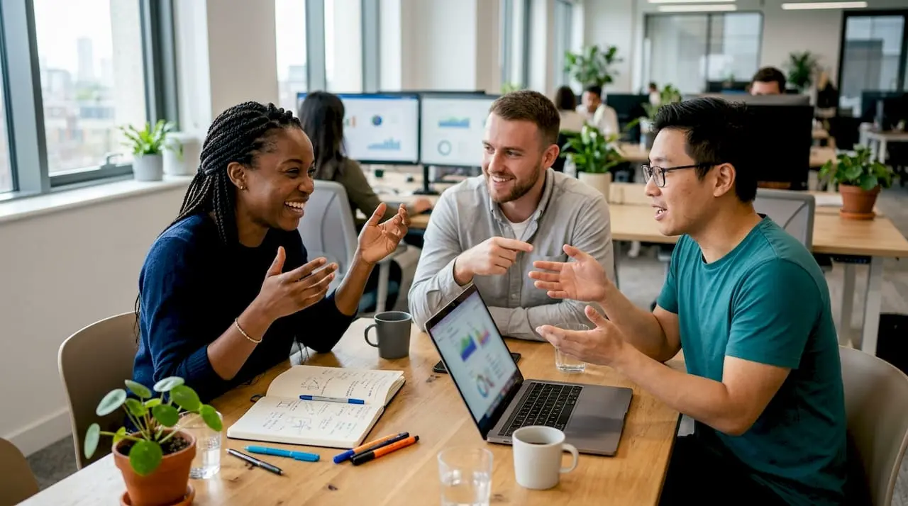 A work group that uses digital technologies to make meetings more efficient and collaborative.