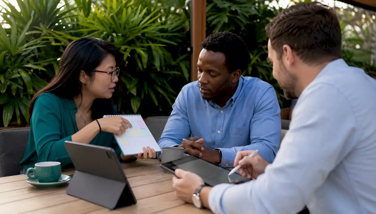 Working group evaluating SaaS solutions for project management